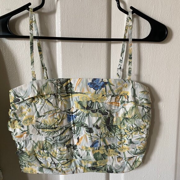 Abercrombie & Fitch Tropical Palm Print Skirt and Top Set - Picture 2 of 7